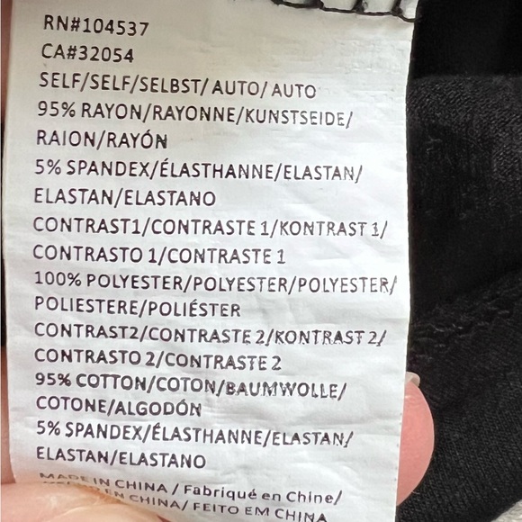 Anthropologie "TINY" Brand Black Blouse Shirt Tie Front Women’s Small Oversized - Picture 11 of 13